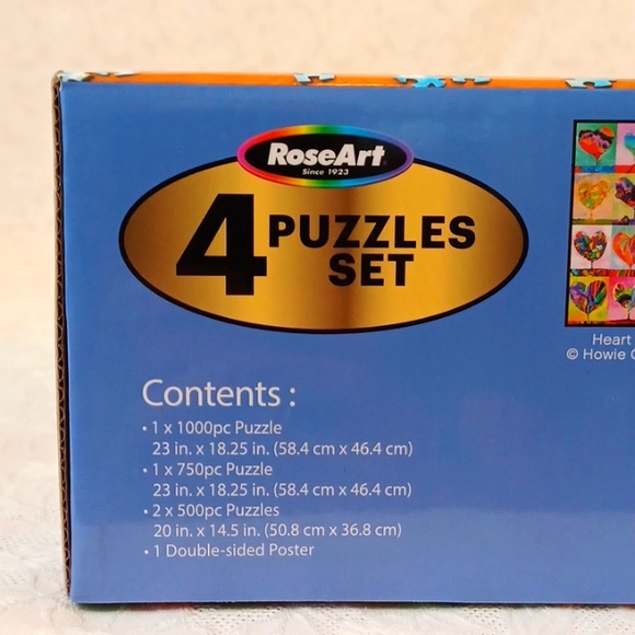 1000-piece puzzle +3 others Puzzles in 1 Set - Picture 6 of 13